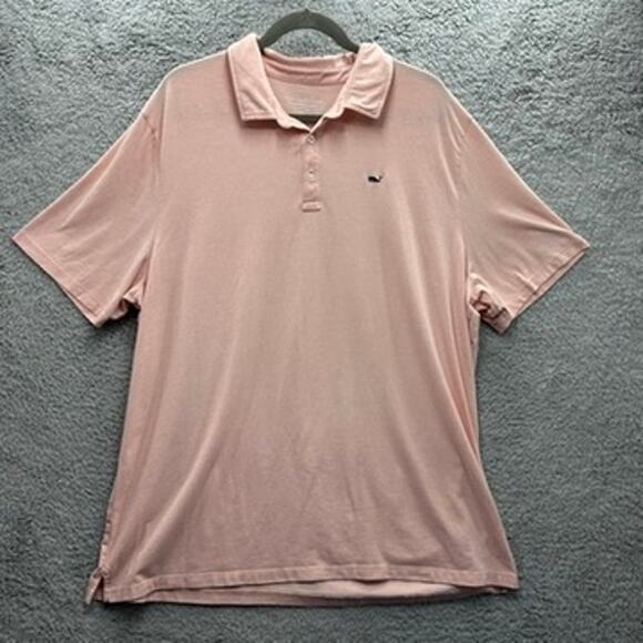 Vineyard Vines Men's 2XL Boca Raton Resort & Club Logo Pink Polo Golf Comfort - Picture 1 of 10
